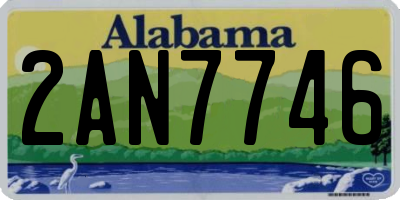 AL license plate 2AN7746