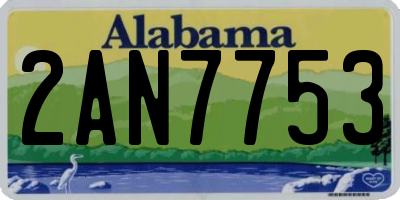 AL license plate 2AN7753