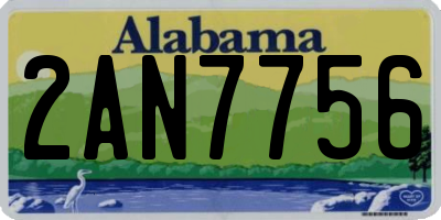 AL license plate 2AN7756