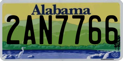 AL license plate 2AN7766