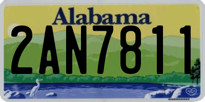 AL license plate 2AN7811