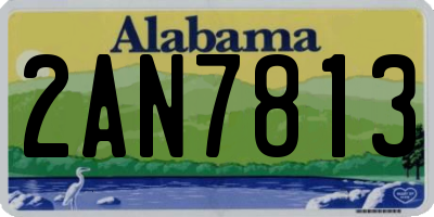AL license plate 2AN7813