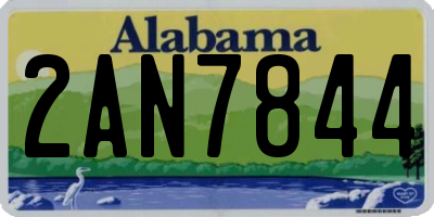 AL license plate 2AN7844