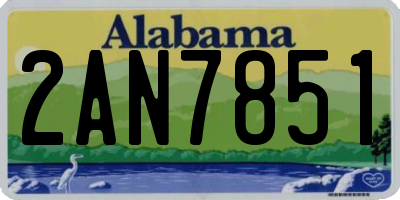 AL license plate 2AN7851