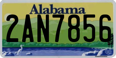 AL license plate 2AN7856