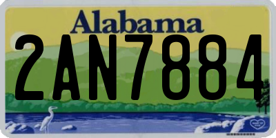 AL license plate 2AN7884