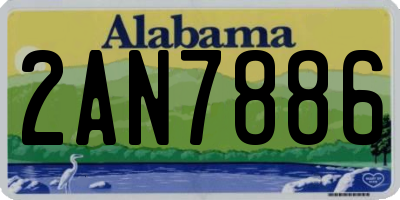 AL license plate 2AN7886