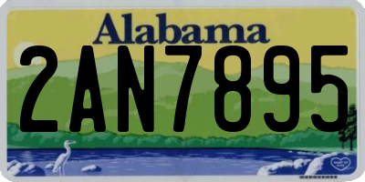 AL license plate 2AN7895