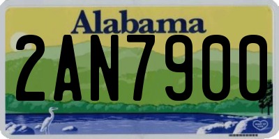 AL license plate 2AN7900