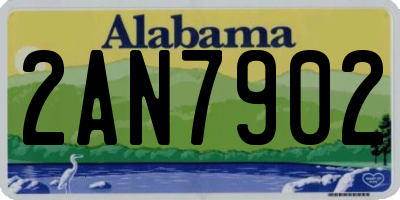 AL license plate 2AN7902
