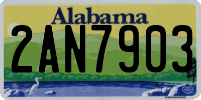 AL license plate 2AN7903