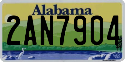 AL license plate 2AN7904
