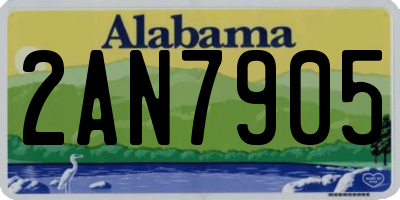 AL license plate 2AN7905