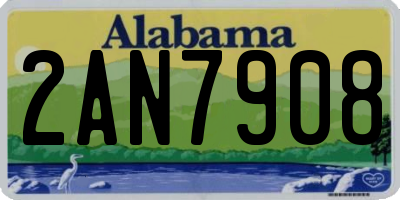 AL license plate 2AN7908