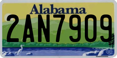 AL license plate 2AN7909