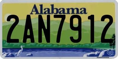 AL license plate 2AN7912