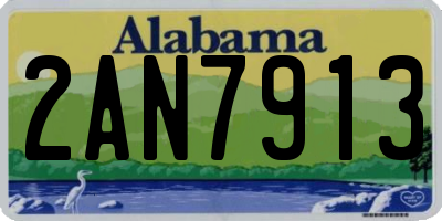 AL license plate 2AN7913