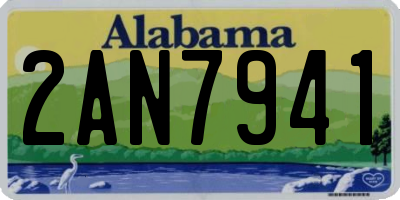 AL license plate 2AN7941