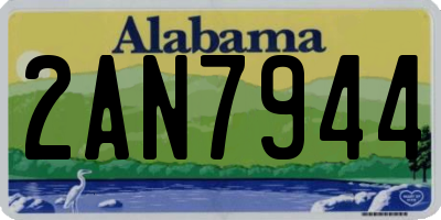 AL license plate 2AN7944