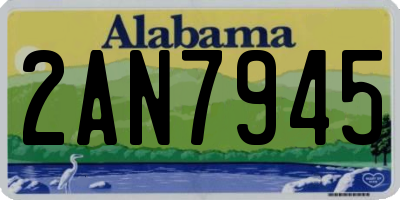 AL license plate 2AN7945
