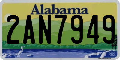 AL license plate 2AN7949