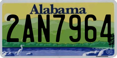 AL license plate 2AN7964