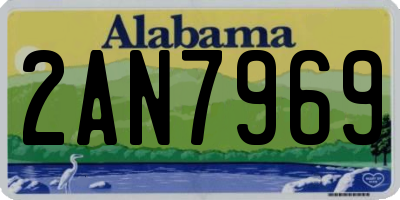 AL license plate 2AN7969