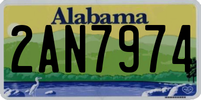 AL license plate 2AN7974