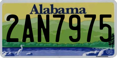 AL license plate 2AN7975
