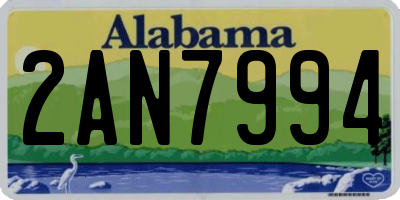 AL license plate 2AN7994