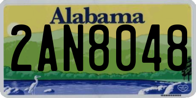 AL license plate 2AN8048
