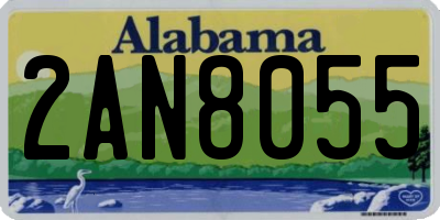 AL license plate 2AN8055