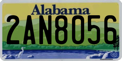 AL license plate 2AN8056
