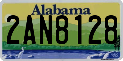 AL license plate 2AN8128