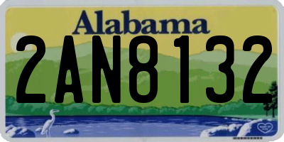AL license plate 2AN8132