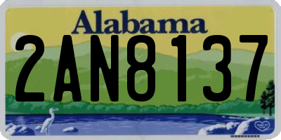 AL license plate 2AN8137
