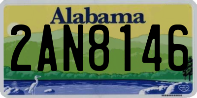 AL license plate 2AN8146