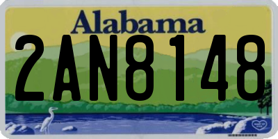 AL license plate 2AN8148