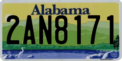 AL license plate 2AN8171