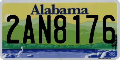 AL license plate 2AN8176