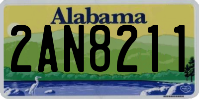 AL license plate 2AN8211