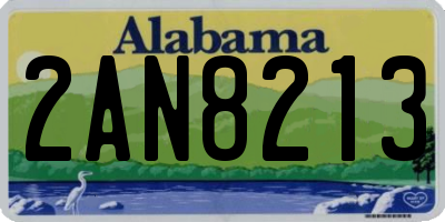 AL license plate 2AN8213
