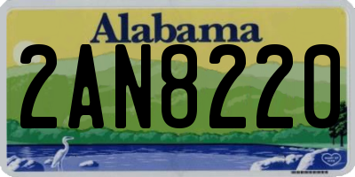 AL license plate 2AN8220