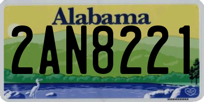 AL license plate 2AN8221