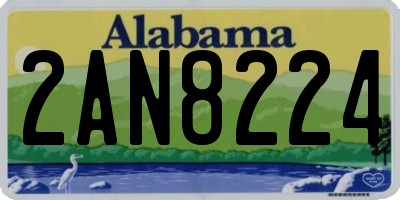 AL license plate 2AN8224