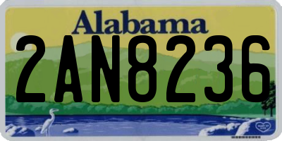 AL license plate 2AN8236