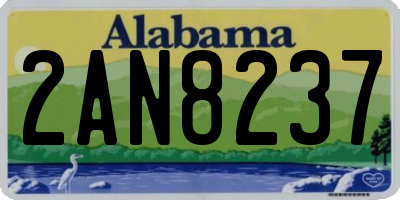 AL license plate 2AN8237
