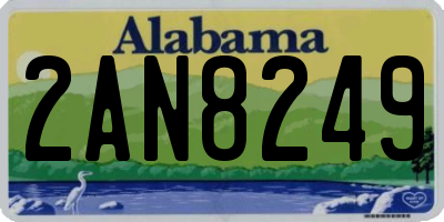 AL license plate 2AN8249