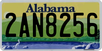 AL license plate 2AN8256