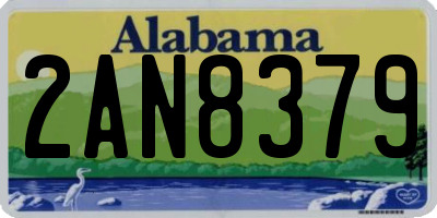 AL license plate 2AN8379